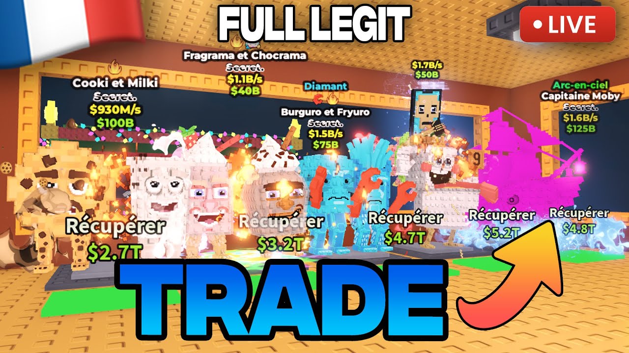 🔴 Live TRADE sur Steal a Brainrot 🔃 base Valentine  +🎁GIVEWAY🎁