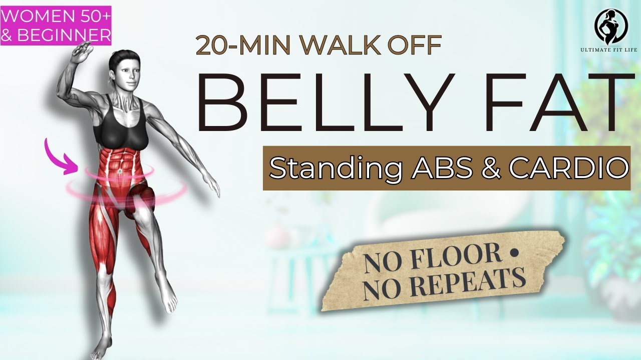 DAILY STANDING ABS WALK | Tighten Your Tummy (No Floor, Women Over 50)