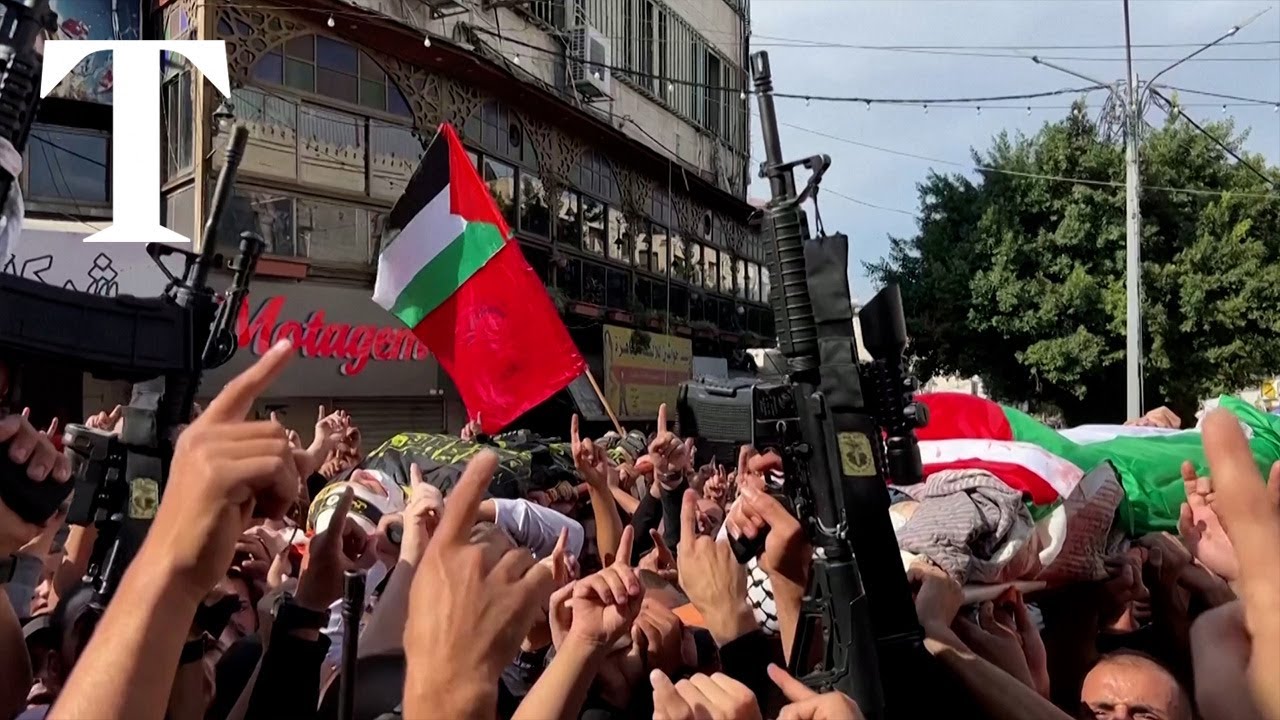 Palestinians hold funeral for four killed by Israeli forces in Jenin