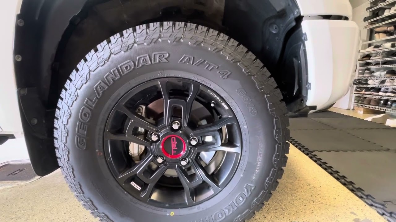 Yokohama Geolandar AT4 G018, 2019 Tundra TRD Pro, JBA UACs, Coachbuilder 1” shim, 295 70 18 Update