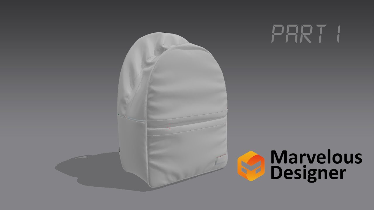 Backpack Marvelous Designer | part 1/4