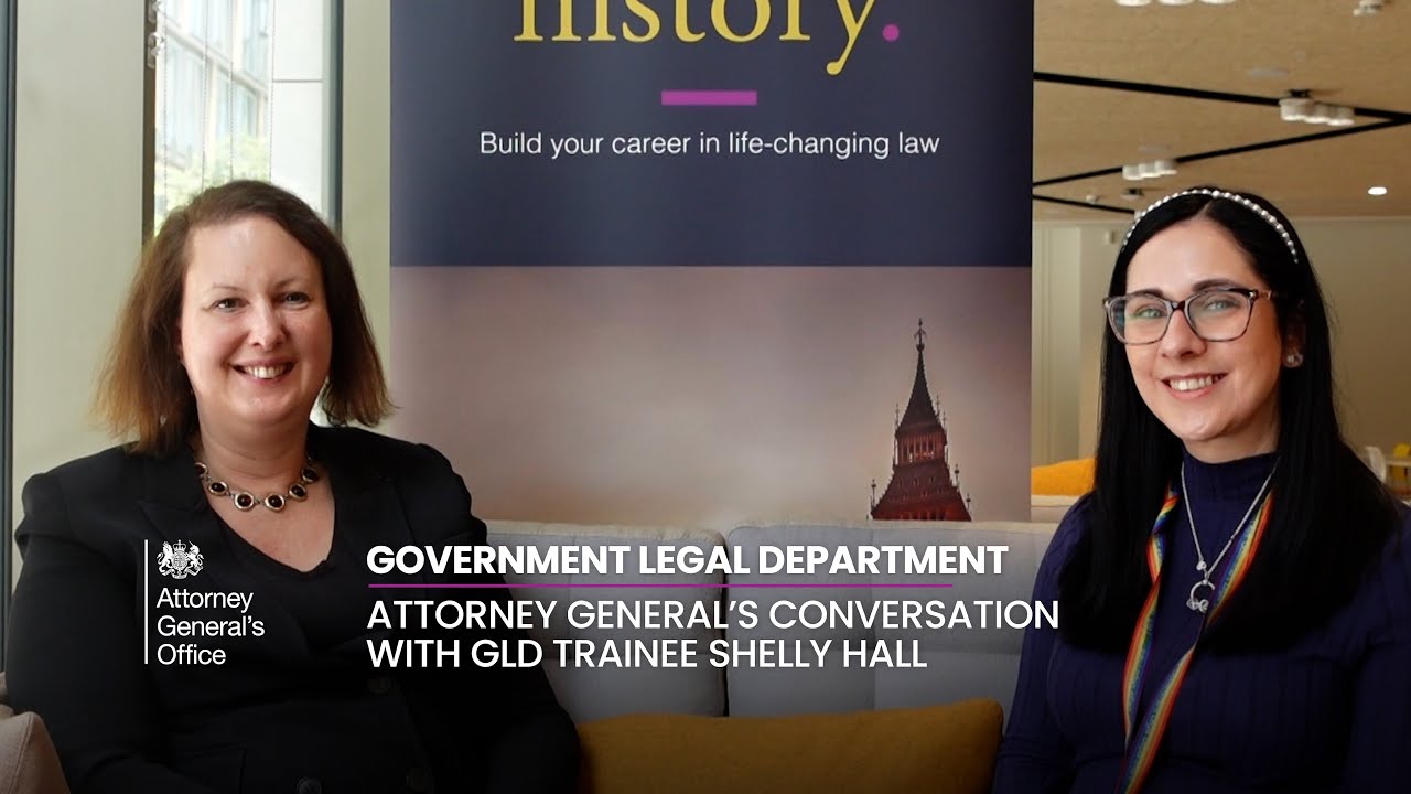 Attorney General Victoria Prentis Interviews Government Legal Department Trainee Shelly Hall