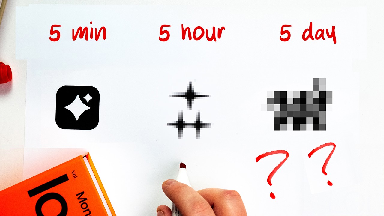 I Designed a Real Client’s Logo in 5 Minutes, 5 Hours, and 5 Days 😬