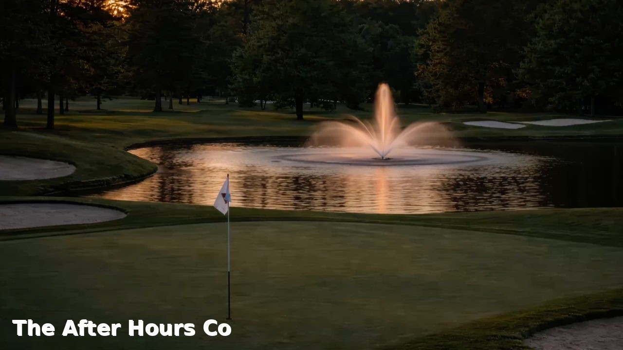 Peaceful Golf Course Lake at Sunset ⛳ 8 Hours of Relaxing Nature Ambience