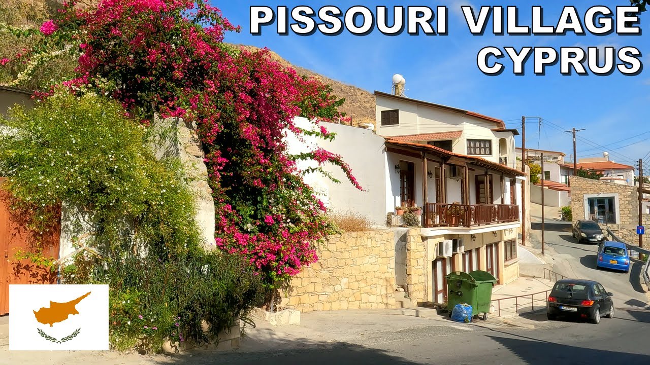 WALKING THROUGH PISSOURI VILLAGE on CYPRUS ISLAND 🇨🇾 4K (60fps)