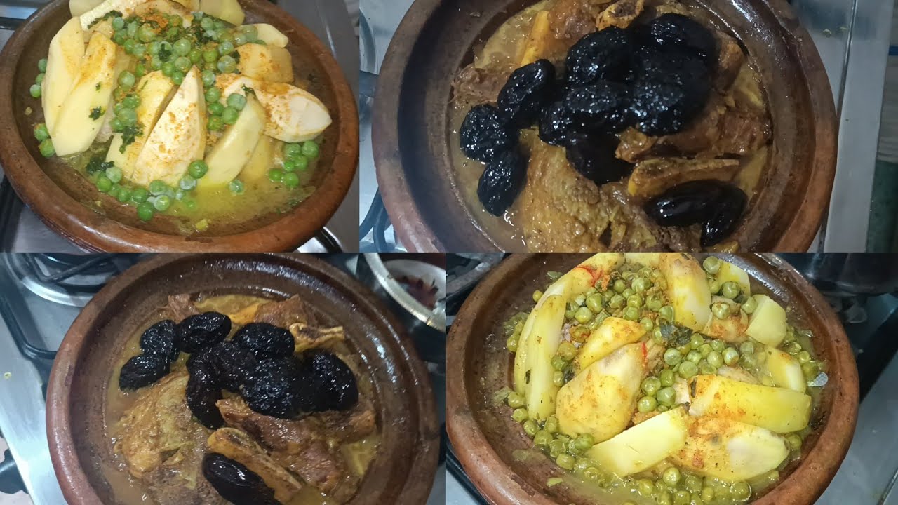 جبت ليكم 2 طويجنات واحد انسيك فلاخر طاجين اللحم بالبرقوق المغربي وطاجين الدجاج بالخضار كيجيو معلكين💯