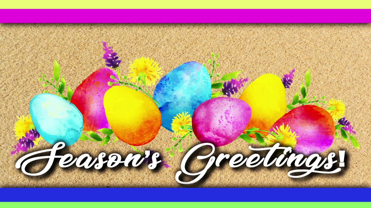 Happy Easter Holiday Motion Graphic Animation
