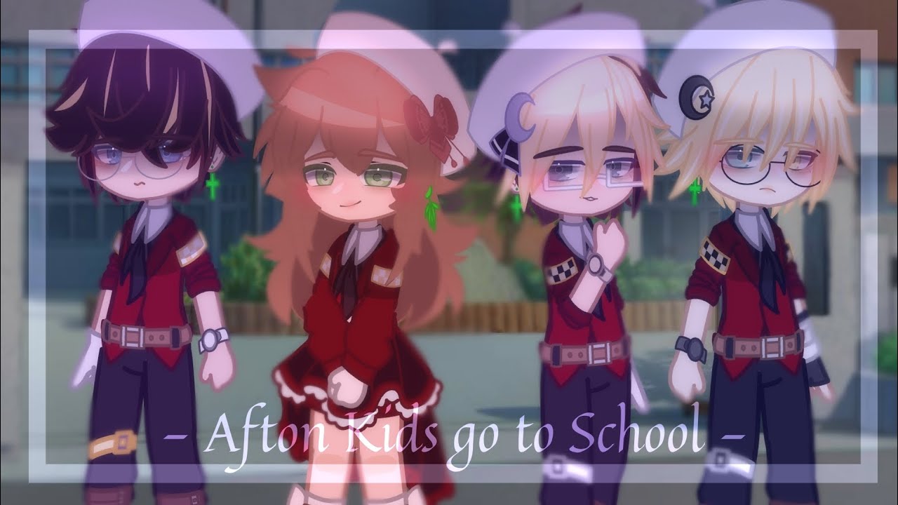 Afton Kids + Noah Go to School || Ennchael || Flash Warning || AU