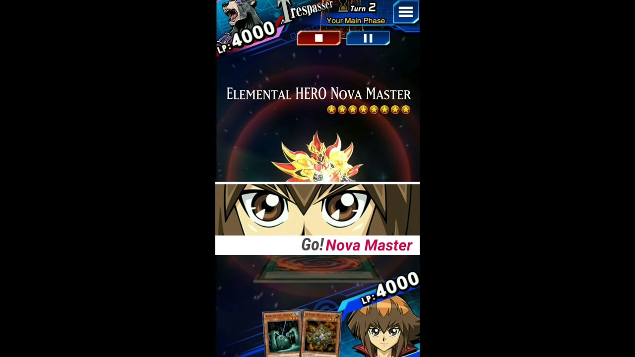 Yugioh Duel Links - Does Elemental HERO nova master have an Animation?