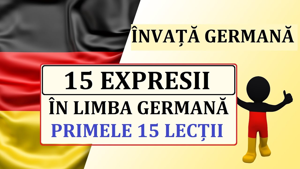 Invata Germana | 15 EXPRESII IN LIMBA GERMANA - Primele 15 lectii