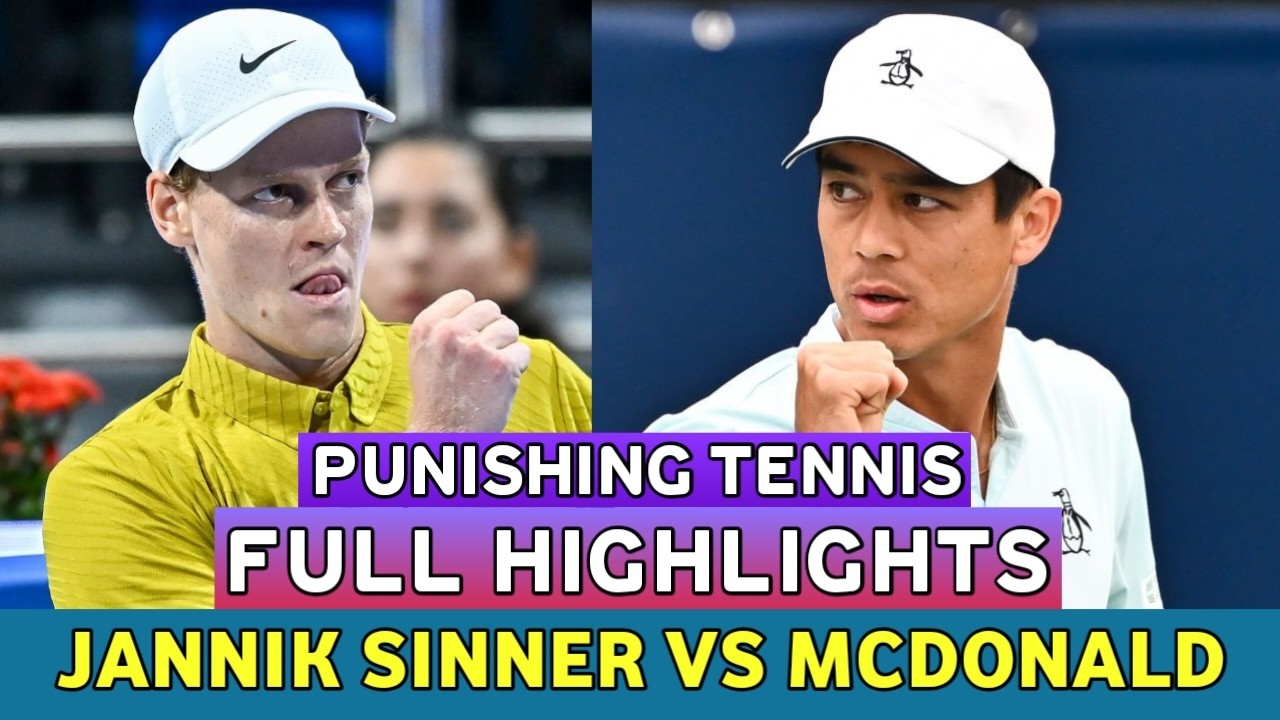 Jannik Sinner Punishing Tennis Vs Mackenzie McDonald • Full Highlights Before Indian Wells 2026