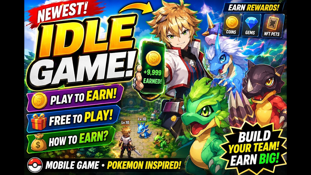 NEWEST IDLE RPG ON MOBILE PHONE - FREE TO PLAY - PLAY TO EARN- HOW TO EARN? #IDLE GAME