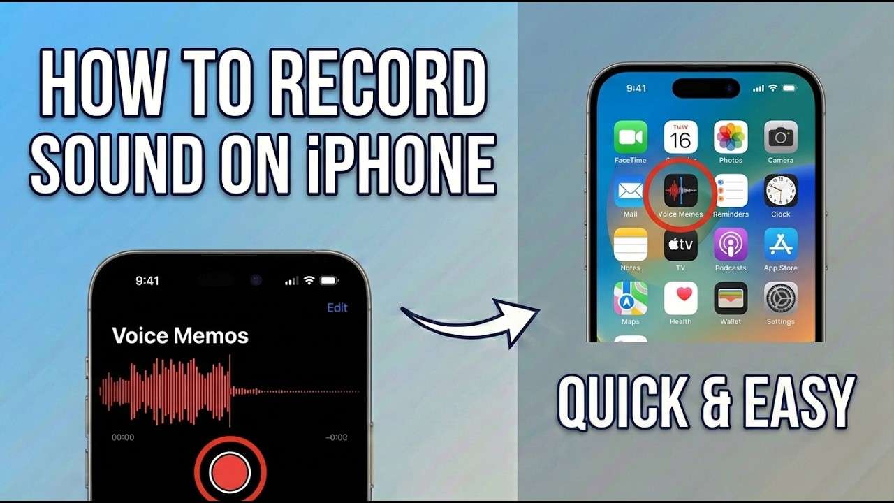 How to Record Sound on iPhone (High Quality & Simple)