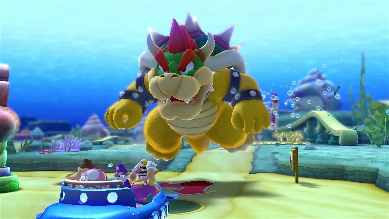 Mario Party 10 Bowser Party #49 Wario, Waluigi, Donkey Kong, Toadette Whimsical Waters Master