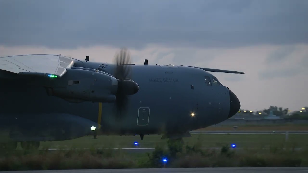 Présentation du largage des parachutistes en A400M - 1er RTP