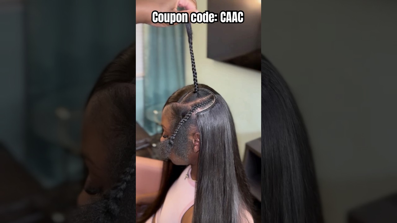 Side Part Leave Out Quick Weave￼￼🎀Natural Hair Blend & Edges Laid Tutorial Ft.#ulahair #quickweave