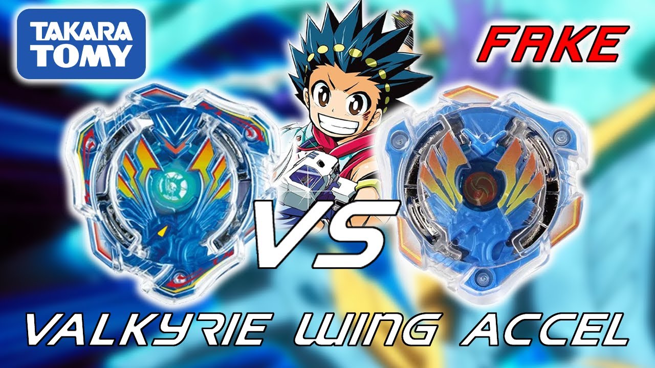 BEYBLADE FAKE KHÓ MUA NHẤT??? - so sánh Valkyrie Wing Accel FAKE vs Takara Tomy