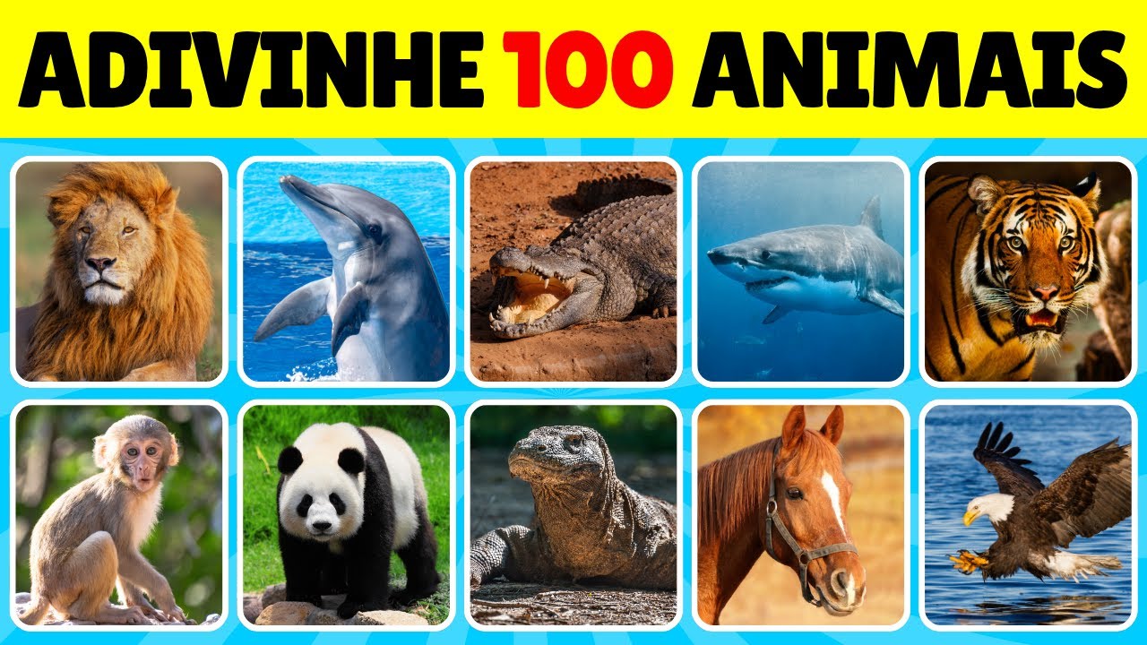 &iexcl;Adivina los 100 ANIMALES por las IM&Aacute;GENES! &iquest;Los Conoces Todos? | Quiz de Animales | Quiz Gal&aacute;ctico