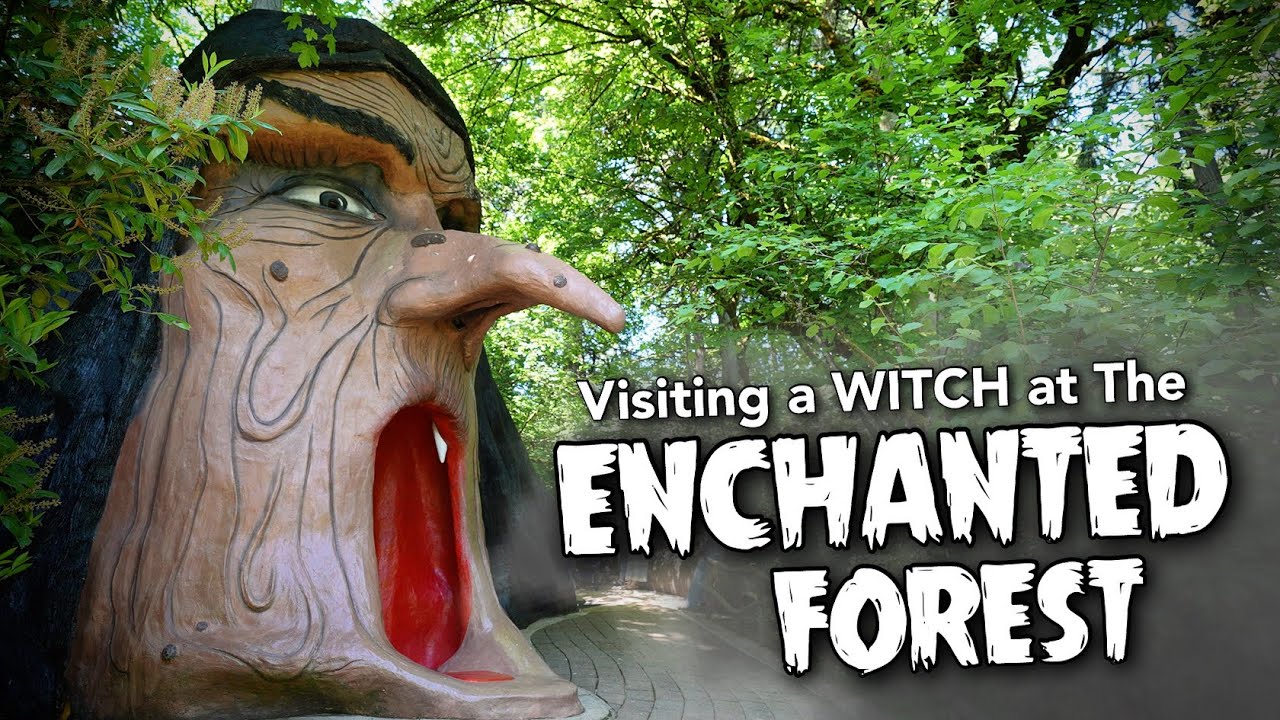Visiting a WITCH at The Enchanted Forest - Turner, Oregon   4K