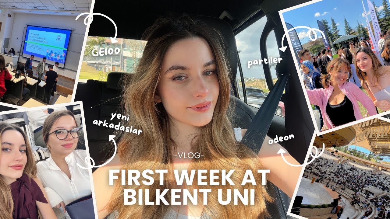 First Week at Bilkent University / Bilkent'te İlk Haftam | Hazırlık, GE100, Odeon, Sohbet, GRWM