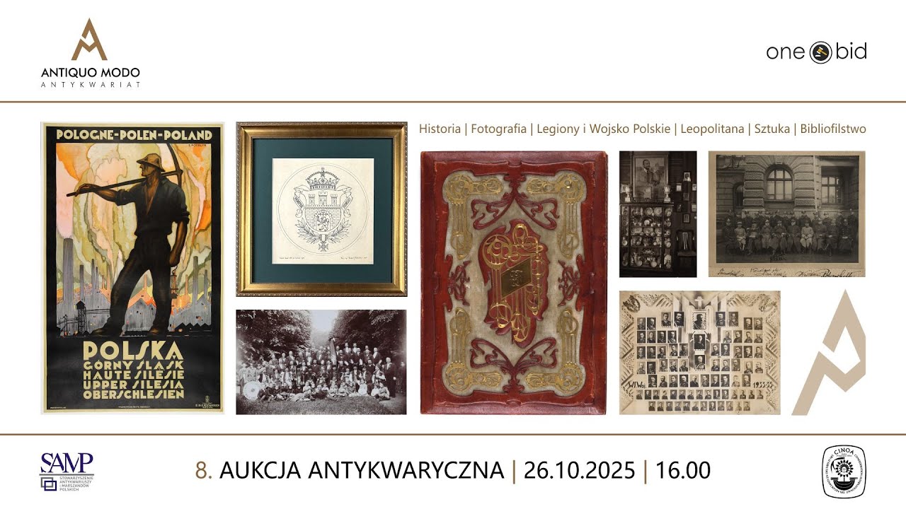 Lwów i Kresy Wschodnie. Fotografie, dokumenty, druki i oprawy artystyczne na aukcji Antiquo Modo