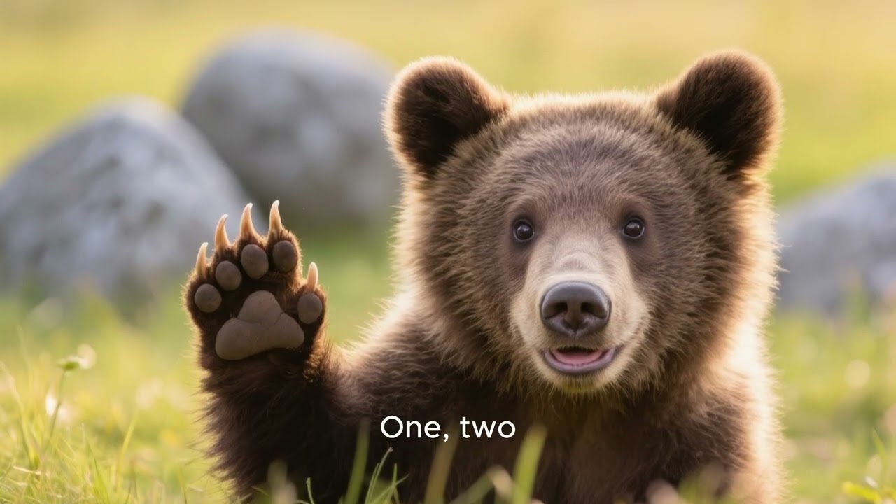 Counting 1–5 with Sunny the Bear | A Gentle Counting Video for #kids - #kidslearning