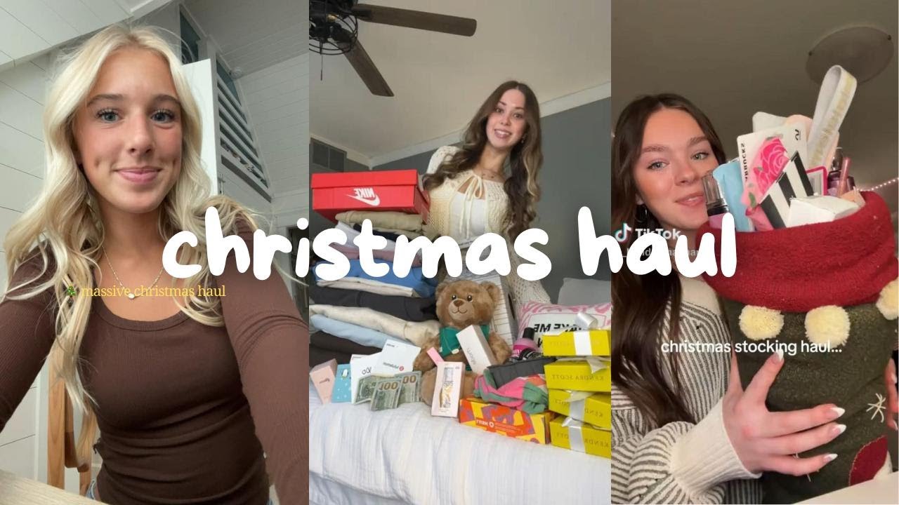 christmas hauls 2025 !! 🎄✨🎀 | aesthetic tiktok compilation