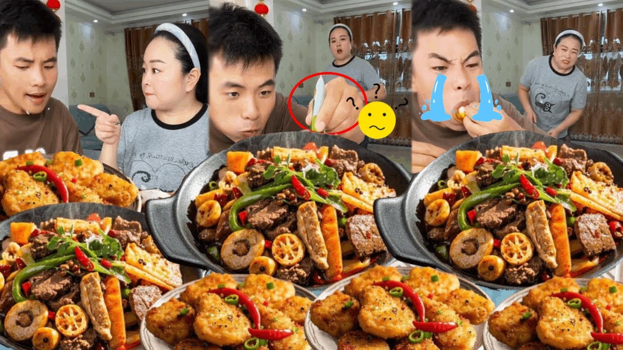 Người chồng ngốc nghếch đã cho mù tạt vào thịt lợn kho và giả vờ ốm để lừa vợ.