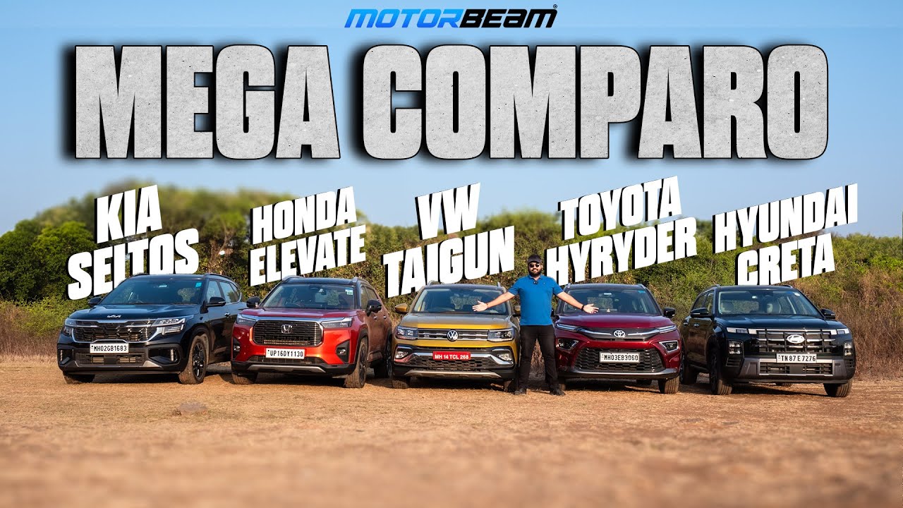 2024 Creta vs Seltos vs Elevate vs Taigun vs Hyryder - Mega Comparo!
