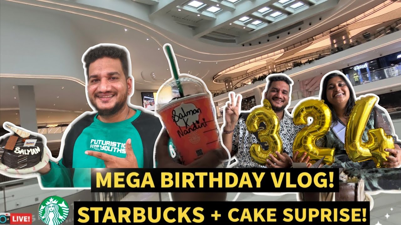 Birthday Vlog at Starbucks ☕ | Fun, Masti & Celebration with Friends! 🎂🥳🎉