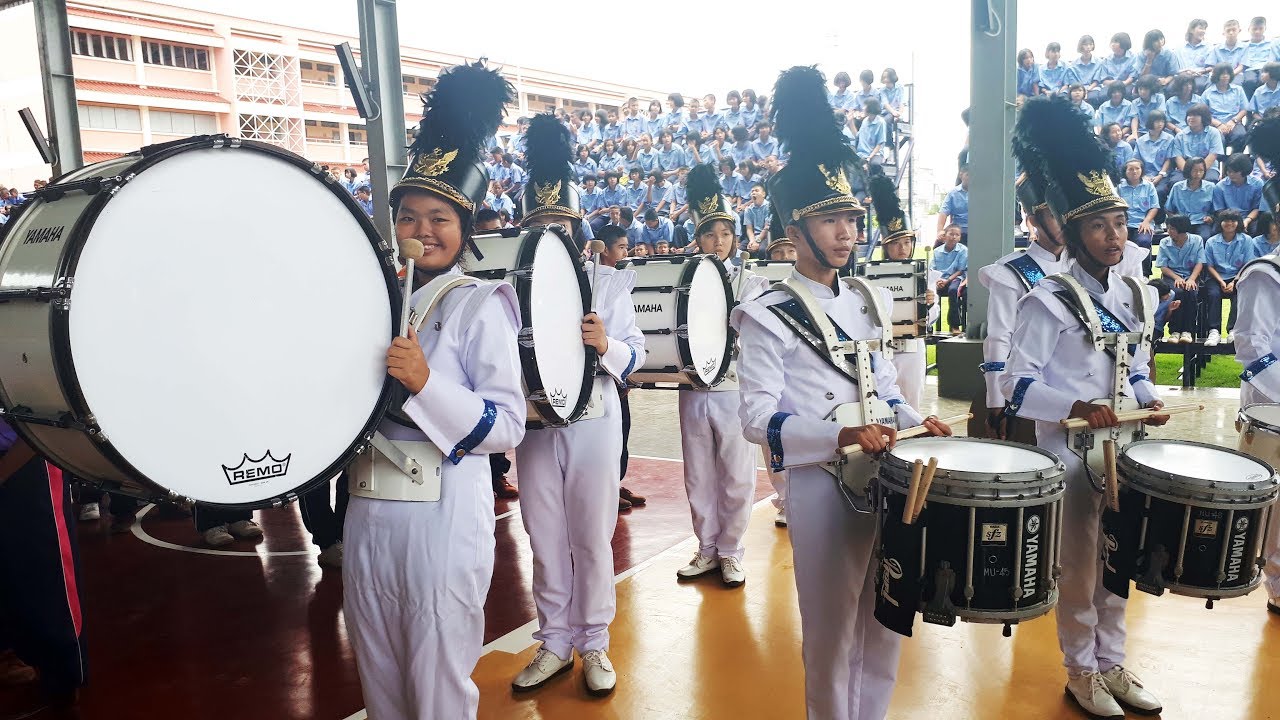 วงโยธวาทิต โรงเรียนวังน้ำเย็นวิทยาคม พิธีเปิดกีฬาระหว่างโรงเรียนส่วนภูมิภาค จังหวัดสระแก้ว