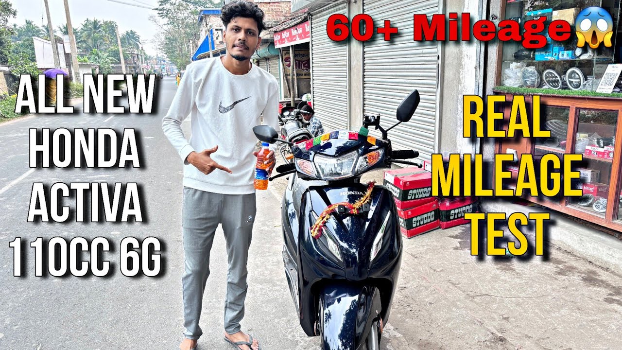 All New Honda Activa 110 cc 6G Mileage Test 2024
