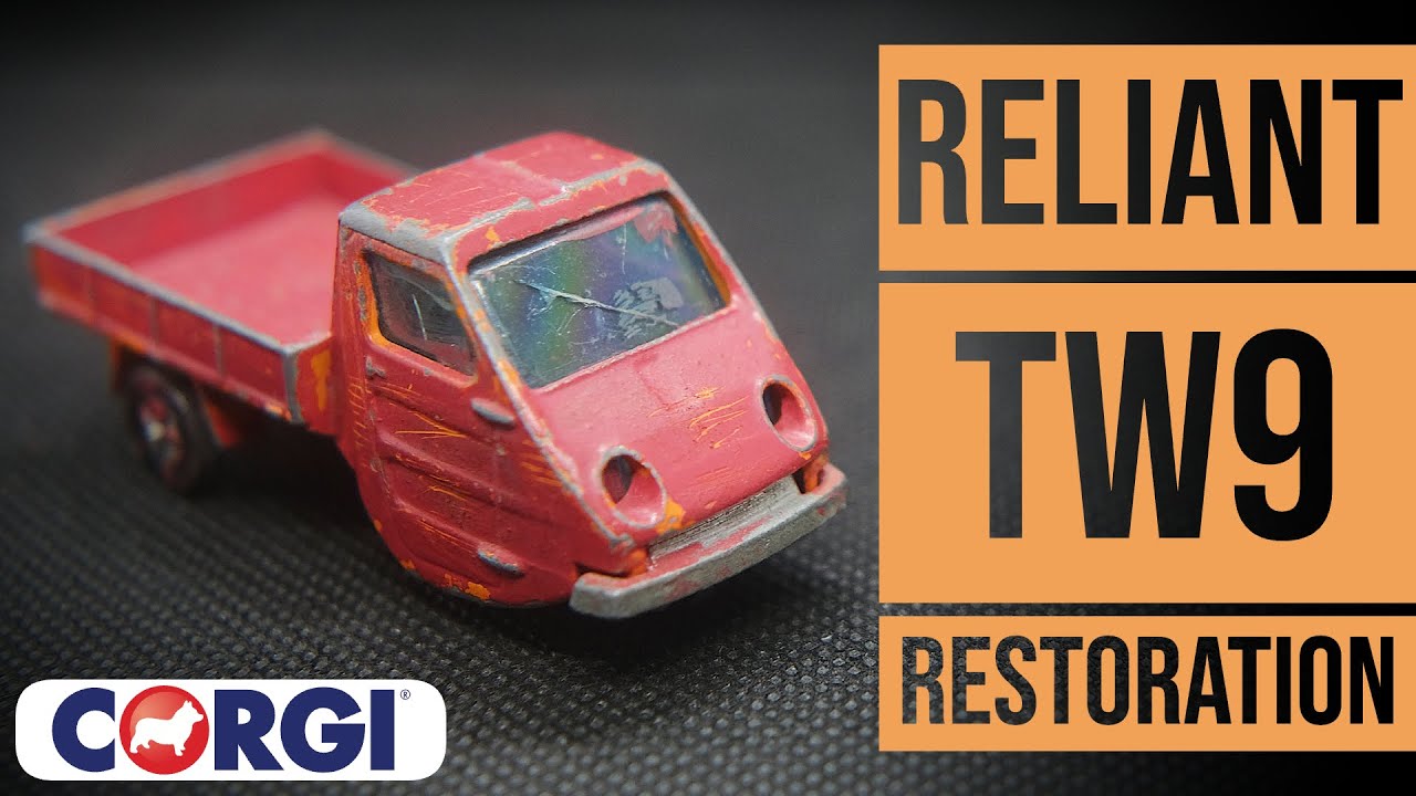 CORGI JUNIORS restoration: 1C Reliant TW9