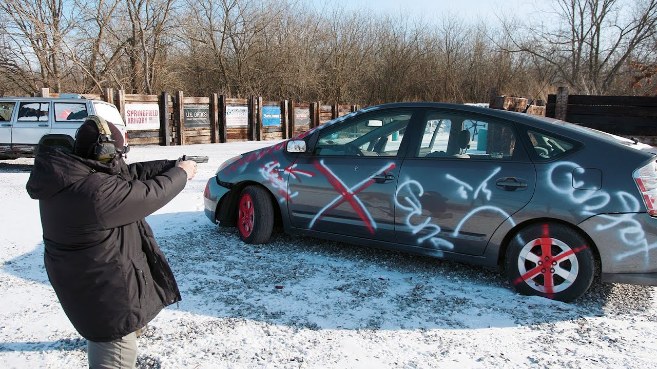 Remington Ultimate Defense 9mm vs. a Prius &mdash; Which Won?