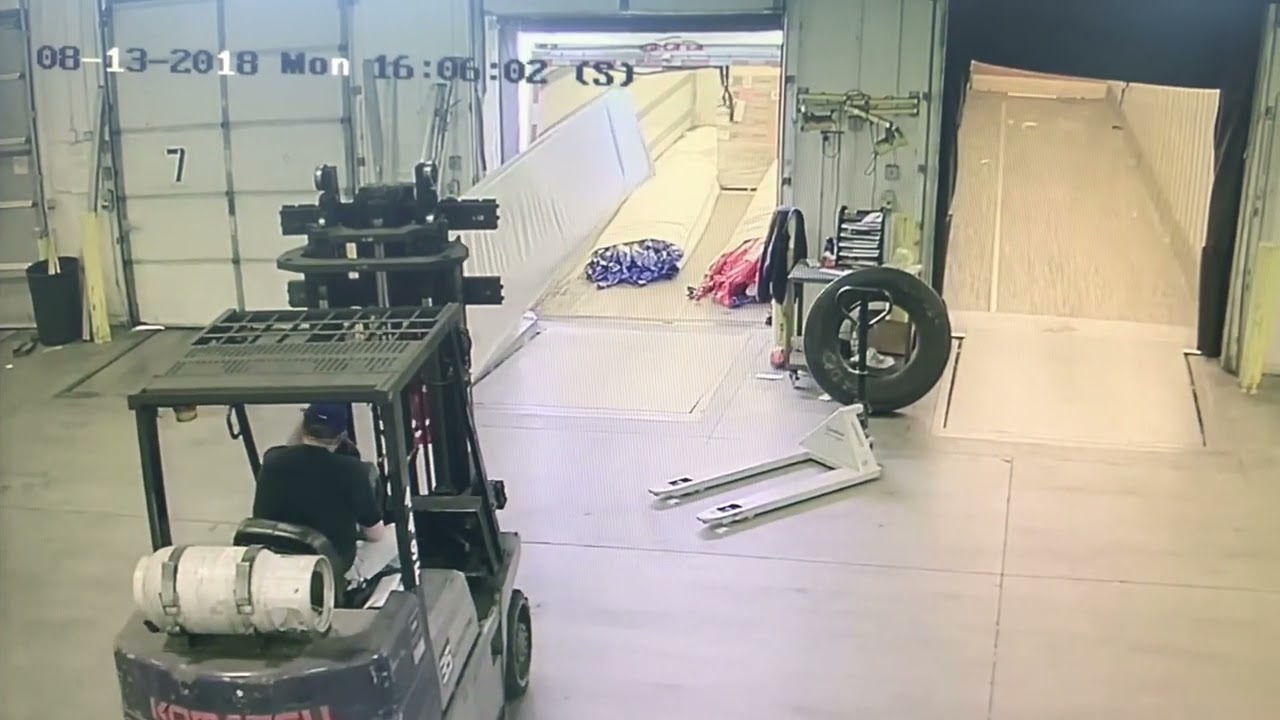 Forklift accident