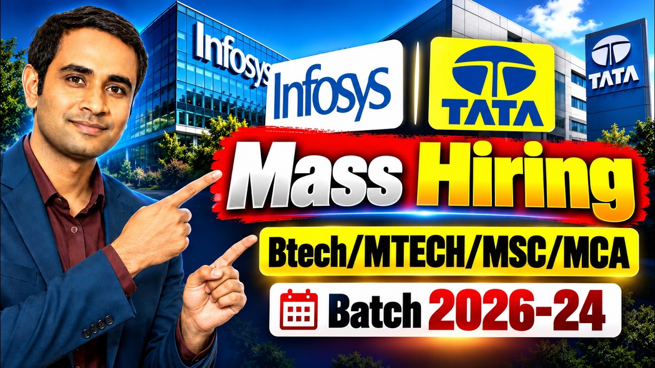 Массовая стажировка в Infosys 2026&ndash;24 | Найм в TATA 2026 | BE/Btech/MTECH/MSC/MCA