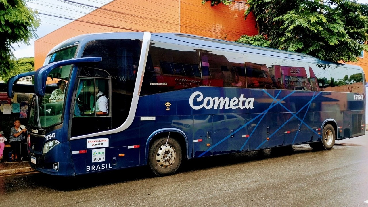 São Paulo/Araçariguama. Rumo ao Portal do Interior no Busscar da Cometa!