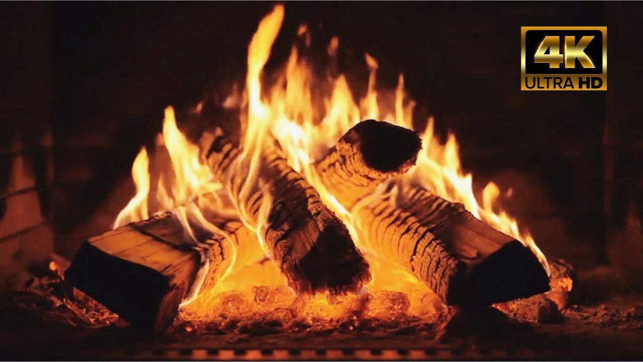 Fireplace Ambience 4K 🔥 Cozy Crackling Fire Sounds for Deep Sleep & Relaxation (5 HOURS)