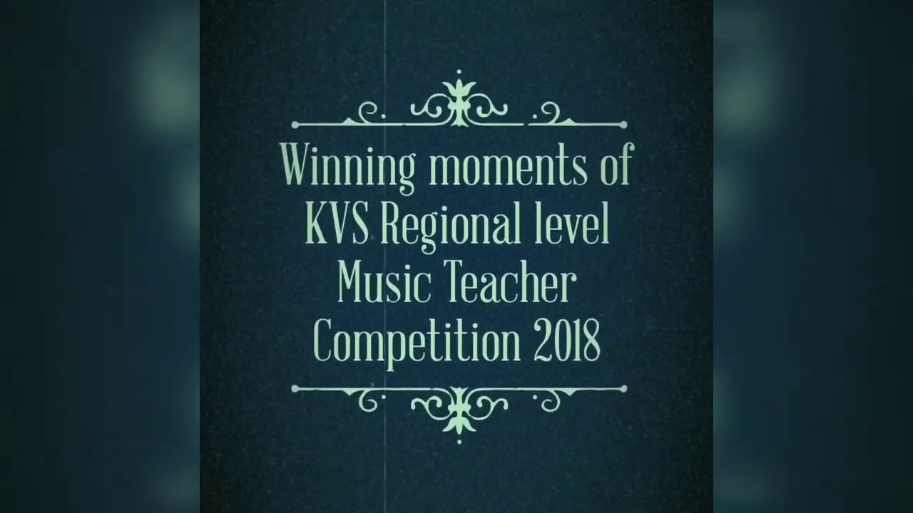 KVS regional level Music teacher competition 2018