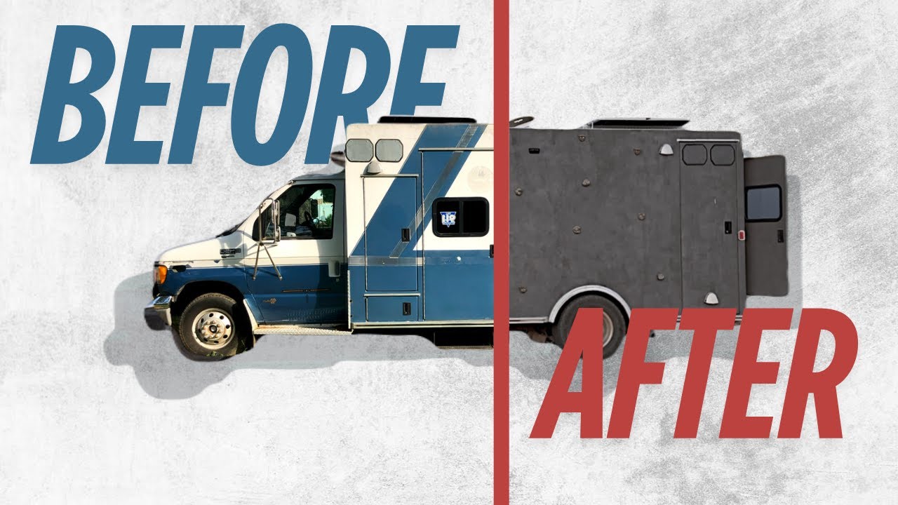 Converted Ambulance Exterior || How We Painted Our Camper, What We Used & DIY Tips
