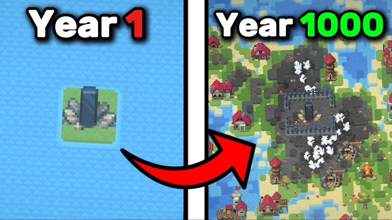 I Left A Monolith Alone On A SINGLE TILE For 1000 YEARS!