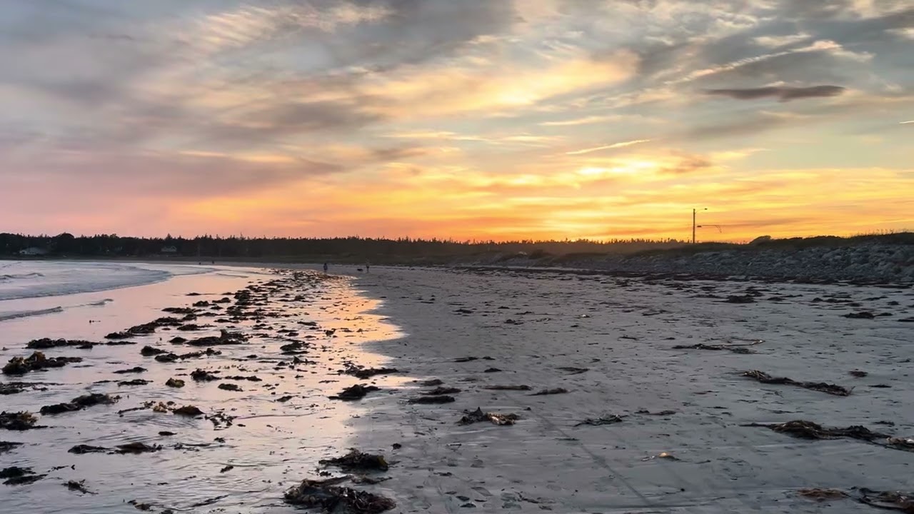 Last night we enjoyed Crescent Beach in Lockeport. Beautiful beach and sunset 