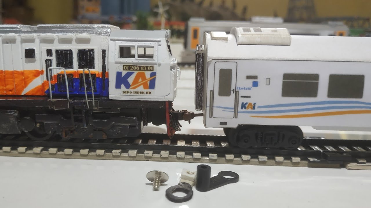 Mengganti PENGAIT GERBONG RAIL KING Dengan KOPLER GENGGAM Seperti Kereta Sungguhan 🤝