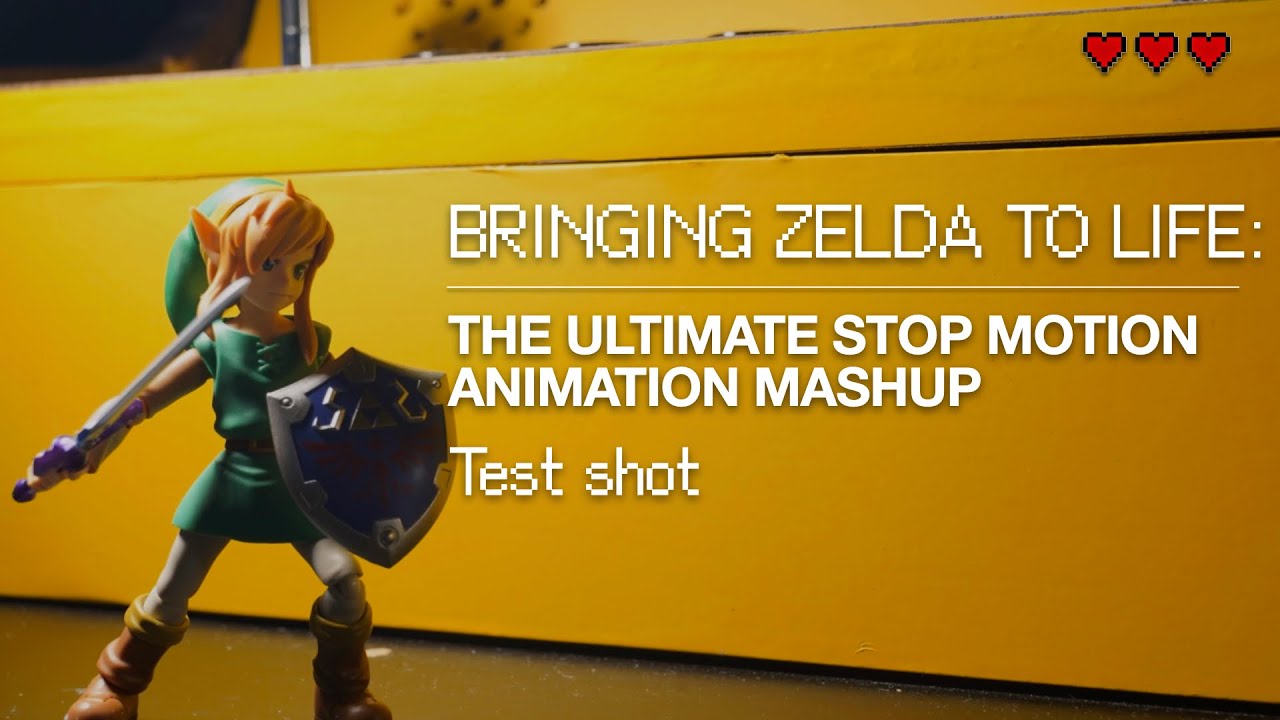 BRINGING ZELDA TO LIFE: THE ULTIMATE STOP MOTION ANIMATION MASHUP (Test shot)