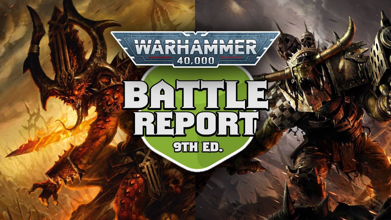 Nurgle Daemons vs Orks Warhammer 40k Battle Report Ep 45