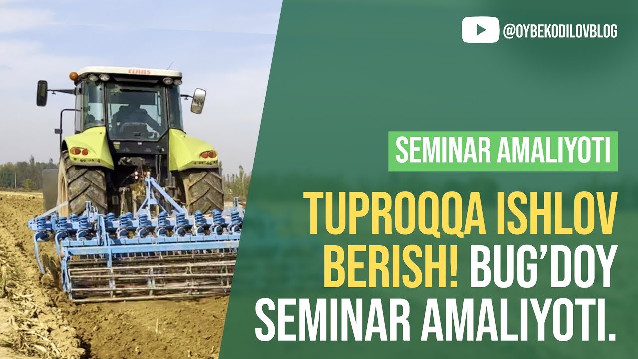 Tuproqqa ishlov berish-AMALIYOTDA! Claas traktori, Lemken plugi!