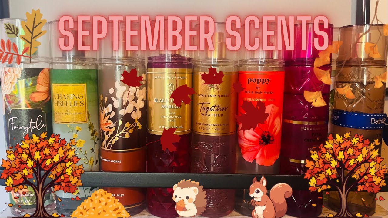 SEPTEMBER SCENTS | Shop my Bath and Body works Stash | Cozy warmer perfume scents + Fragrance Wall🍂