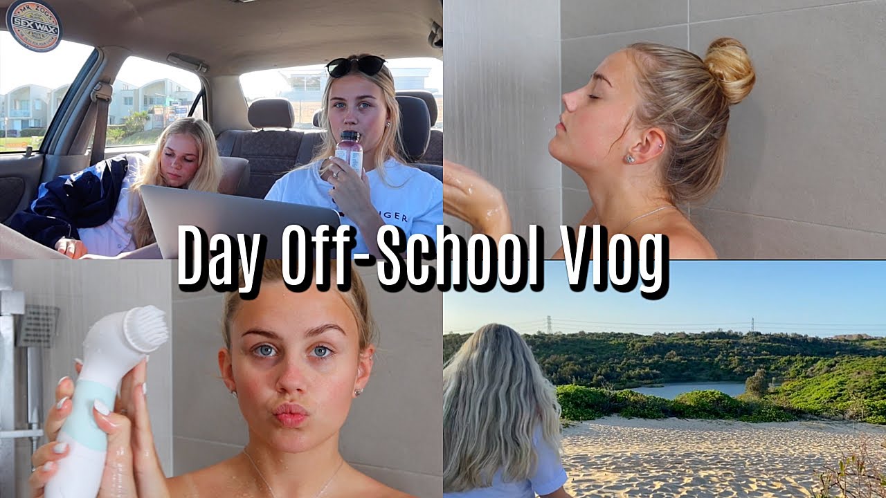 Day Off School Vlog - face care routine & hanging with Bronte