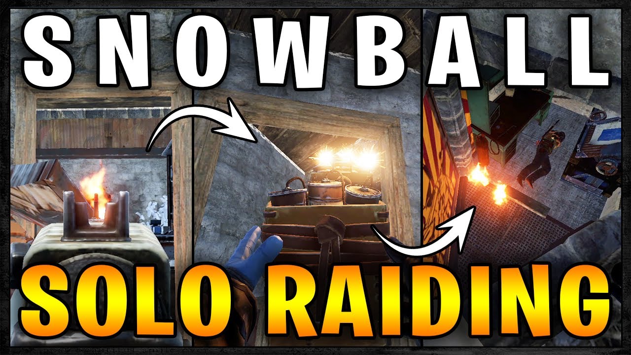 BIG PLAY leads into SNOWBALL RAIDING | Rust Raid Vanilla