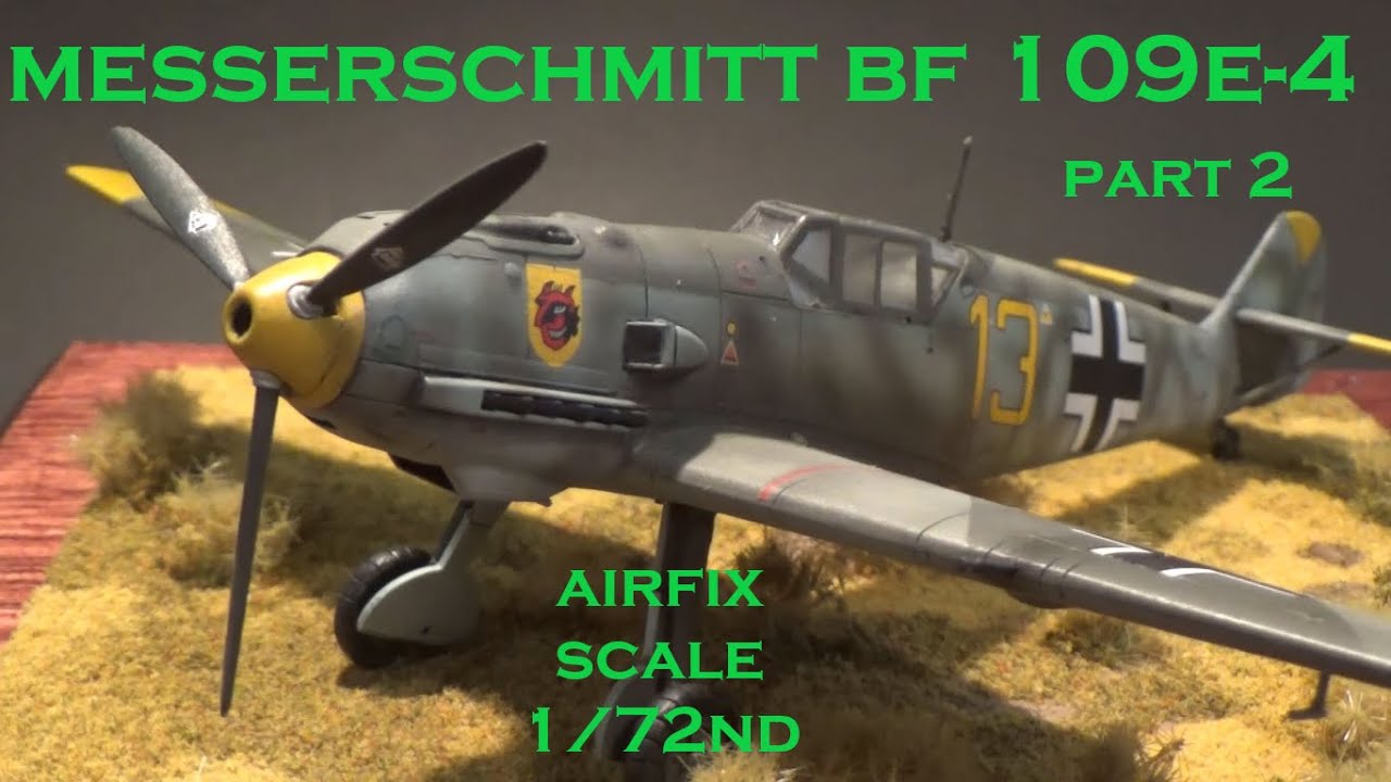 Messerschmitt BF 109E-4 Airfix scale model build 1/72 scale part 2